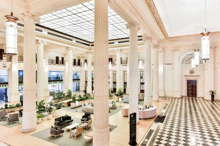 painting of reception at 41 lothbury london